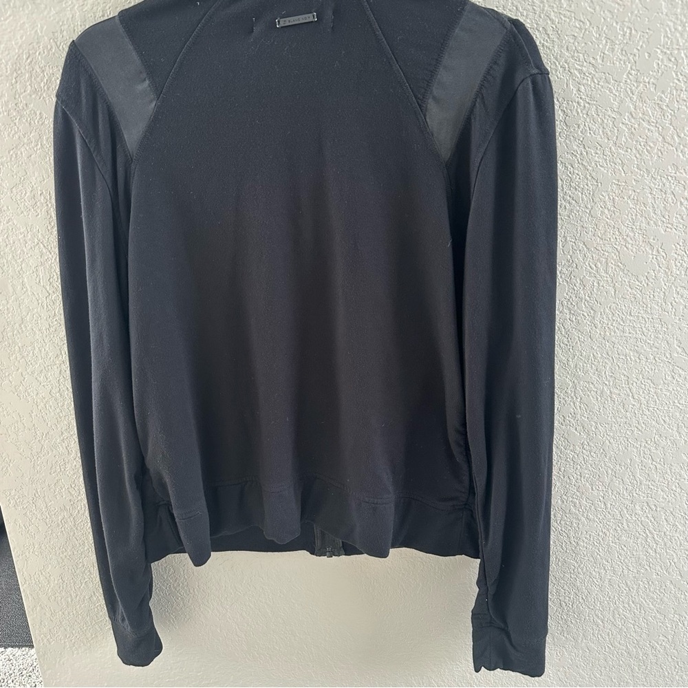 Carbon 38 Blanc Noir NWT Karuna Silk-Trim Track Jacket - Picture 7 of 9